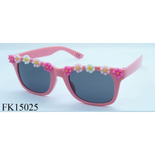 Certificación CE con gafas de sol de flor para niñas (FK15025)